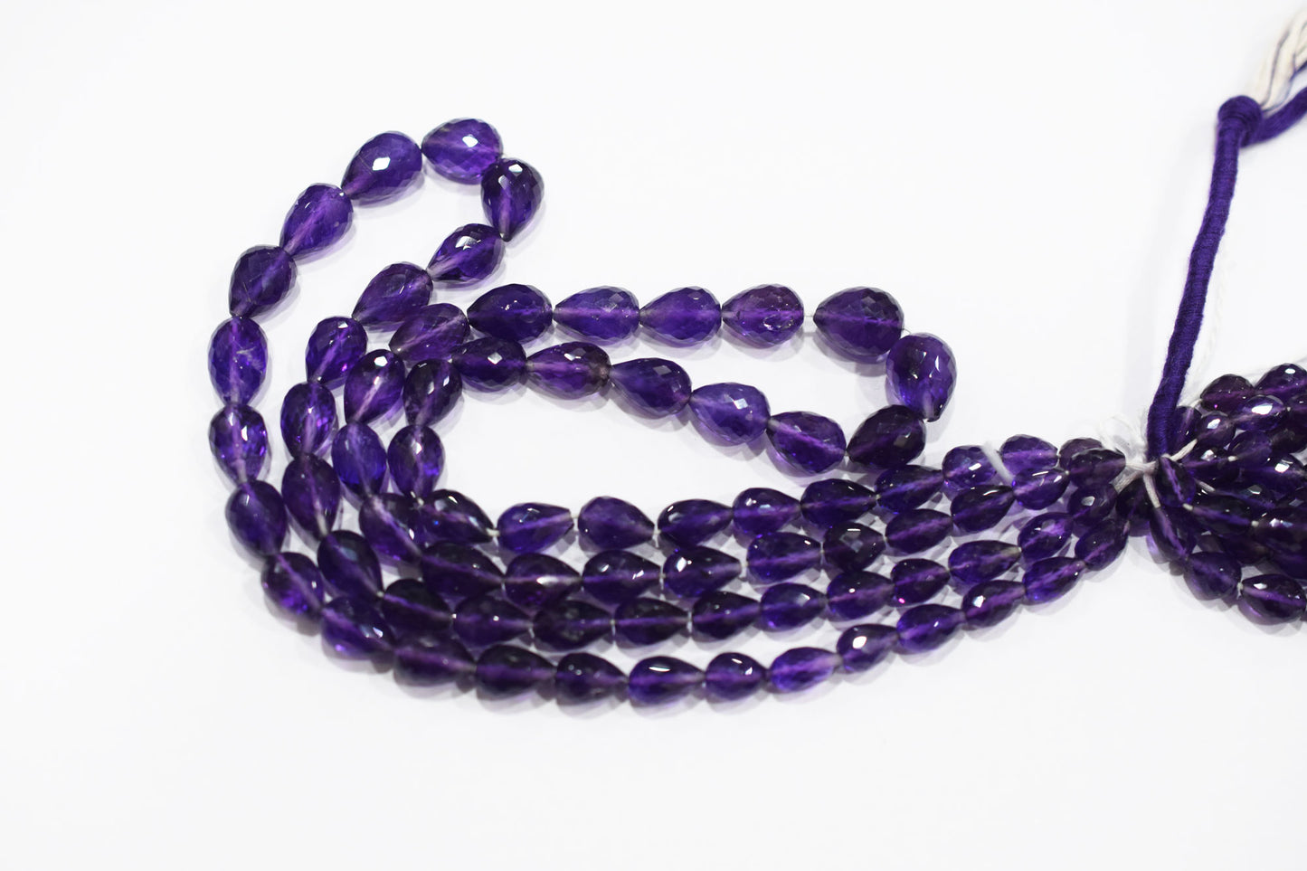 Natural Amethyst Straight Drill Tear Drops Shape Beads , Sold By Strand , 5.50x8 - 9x13 mm ,16" , 19859
