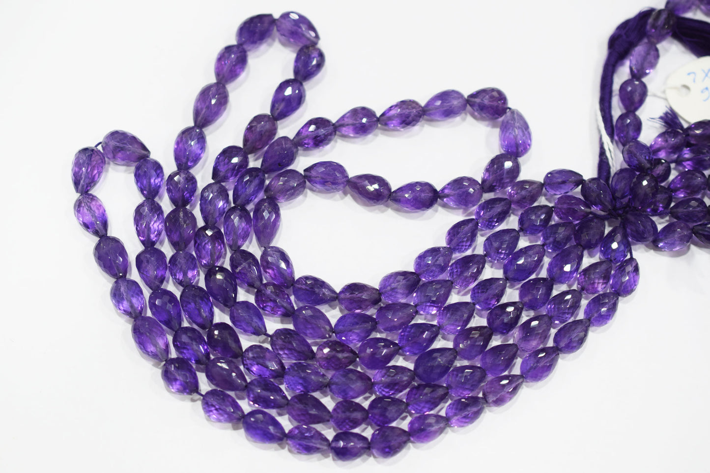 Natural Amethyst Straight Drill Tear Drops Shape Beads , Sold By Strand , 6x9 - 8.50x13 mm , 16" , 19860