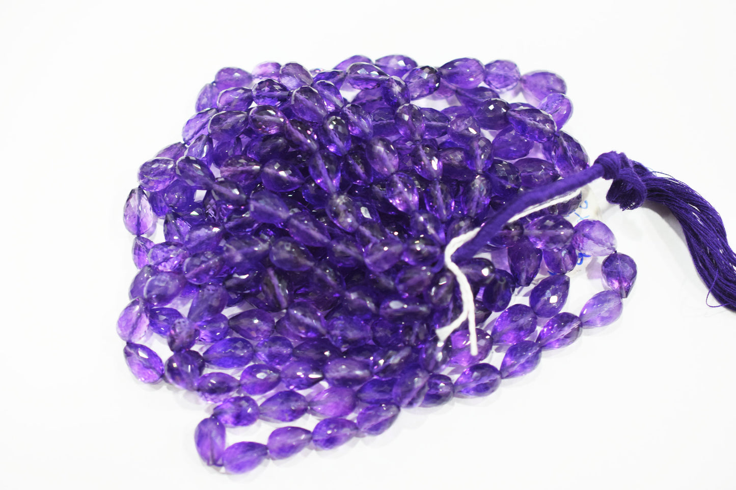 Natural Amethyst Straight Drill Tear Drops Shape Beads , Sold By Strand , 6x9 - 8.50x13 mm , 16" , 19860