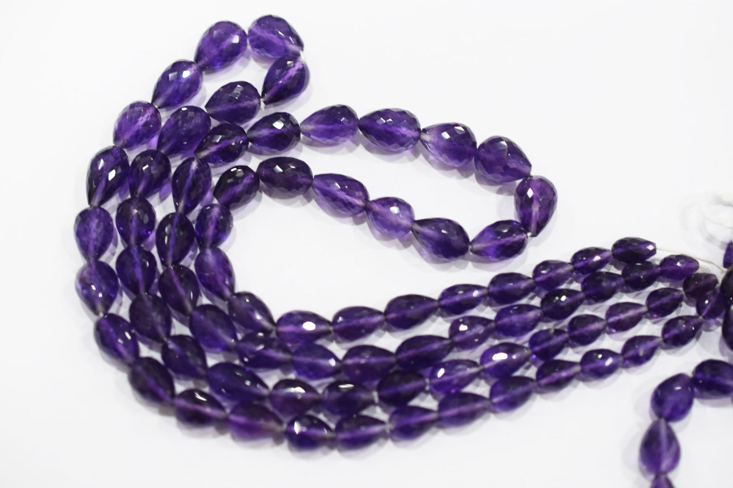 Natural Amethyst Straight Drill Tear Drops Shape Beads , Sold By Strand , 6x8 - 10x14 mm , 16" , 19861