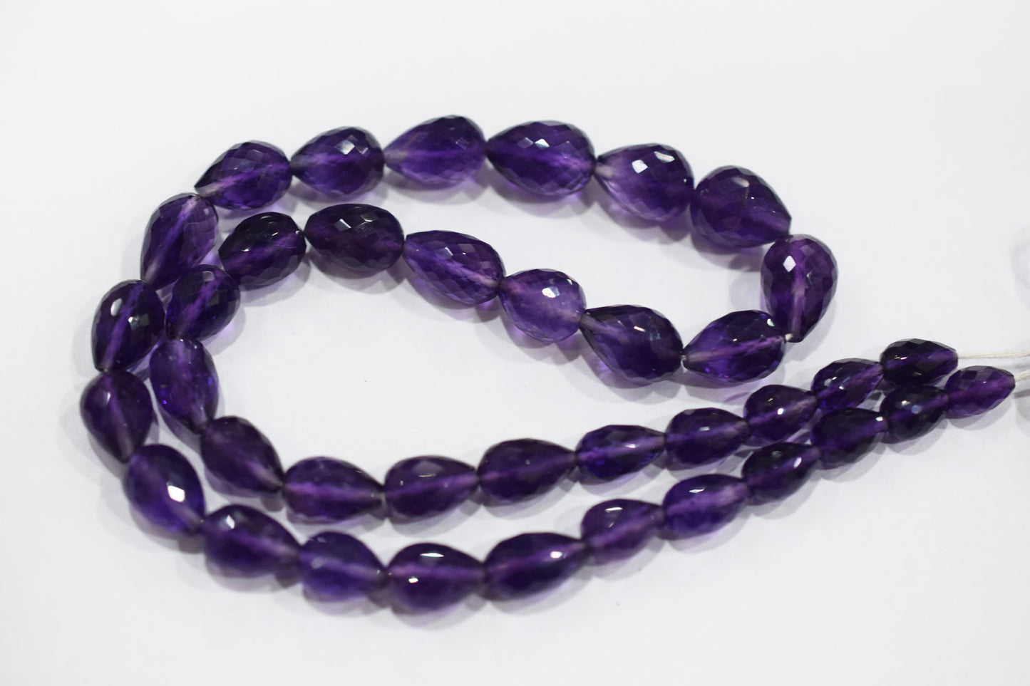 Natural Amethyst Straight Drill Tear Drops Shape Beads , Sold By Strand , 6x8 - 10x14 mm , 16" , 19861