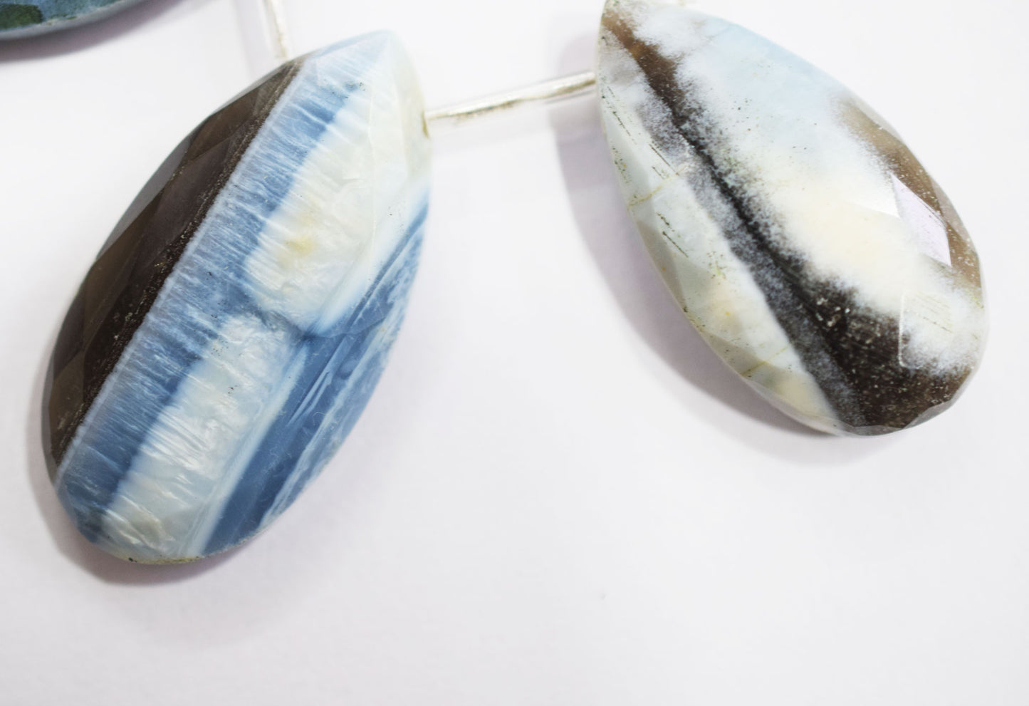 11 Pieces in a Strand Boulder Lace Opal Pear Shape Beads , Sold By Strand , 12x20-21x36 mm , 19911