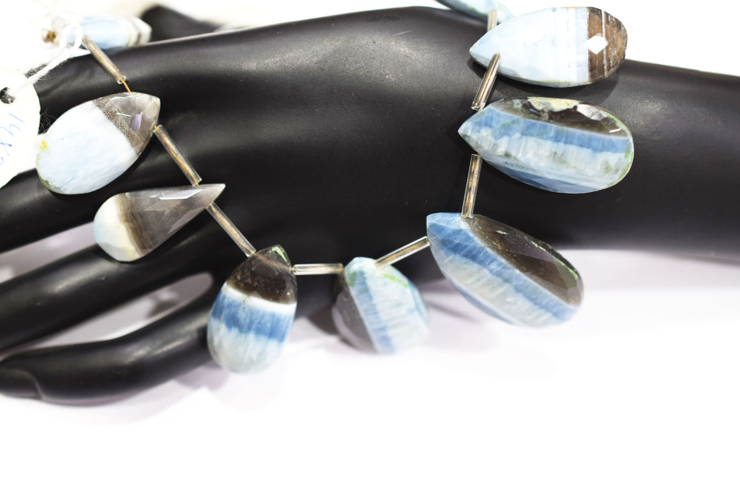 11 Pieces in a Strand Boulder Lace Opal Pear Shape Beads  , Sold By Strand , 14x20-21x37 mm , 19912
