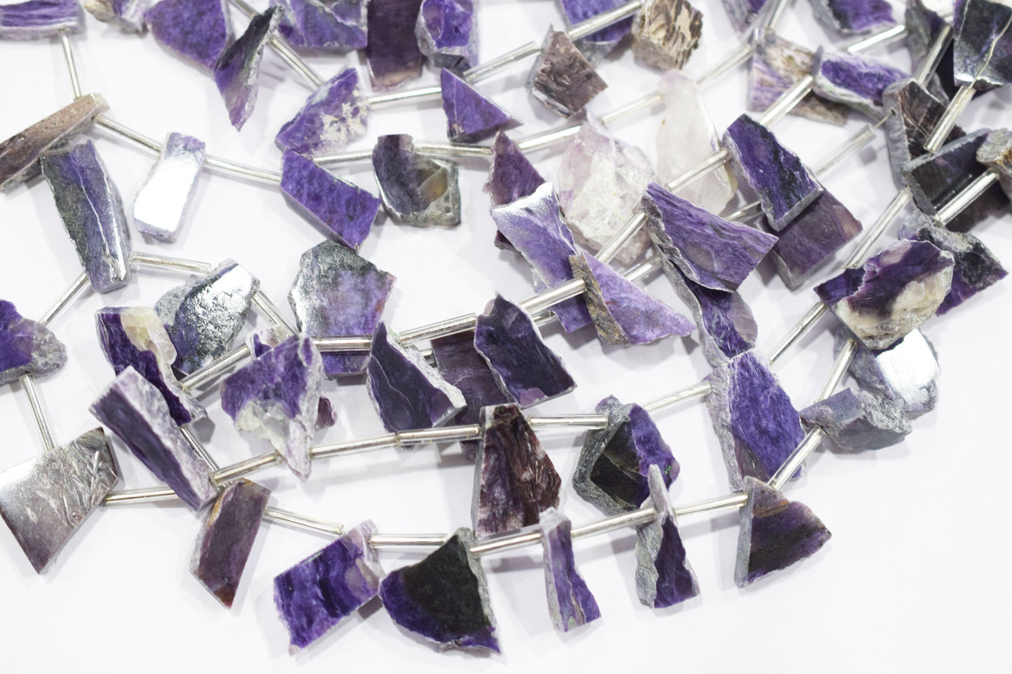 Cherolite Uneven Nuggets Shape Briolettes , Sold By Strand , 8x16 - 15x23 mm , 14" , 19916