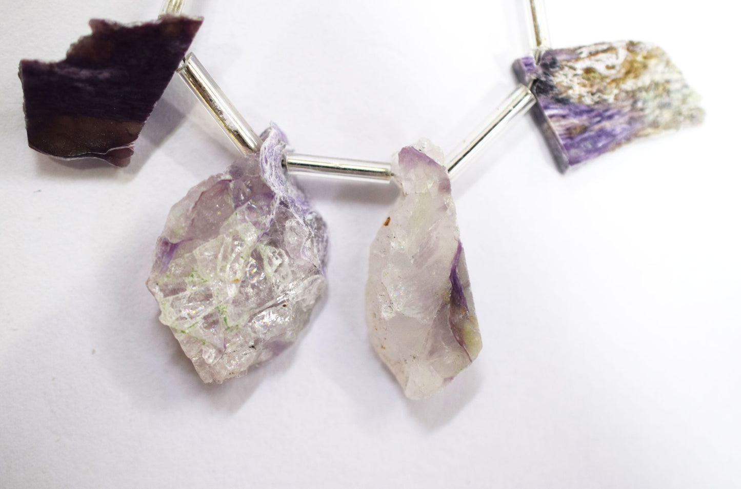 Cherolite Uneven Nuggets Shape Briolettes , Sold By Strand , 8x16 - 15x23 mm , 14" , 19916