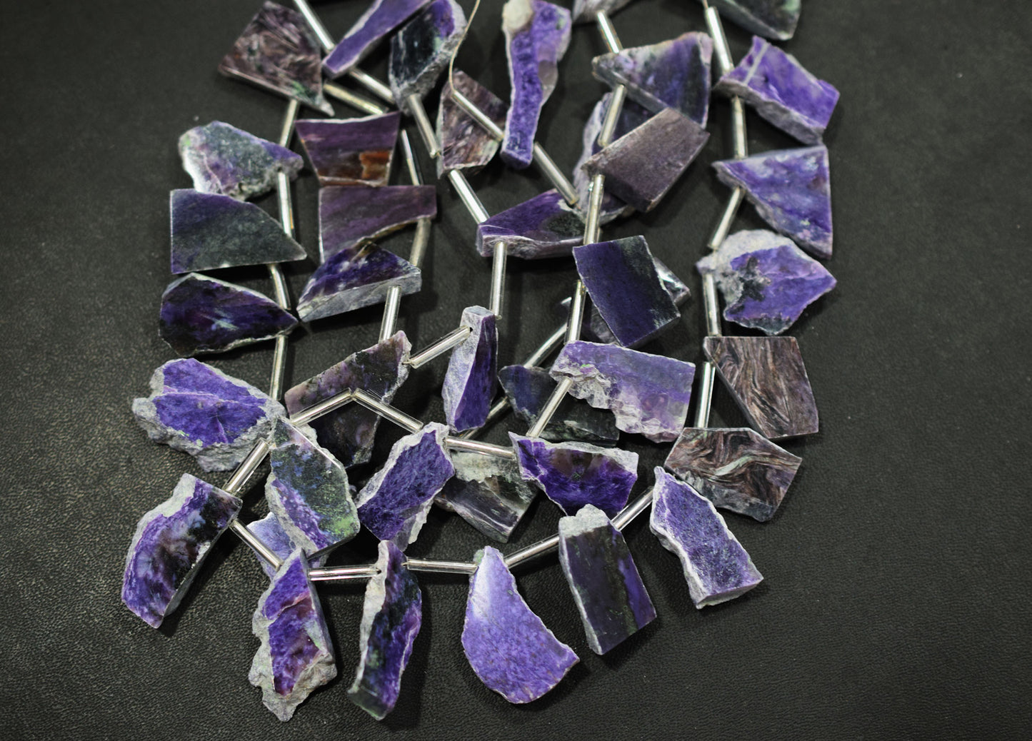 Cherolite Uneven Nuggets Shape Briolettes , Sold By Strand , 6x19 - 13x25 mm , 14" , 19917