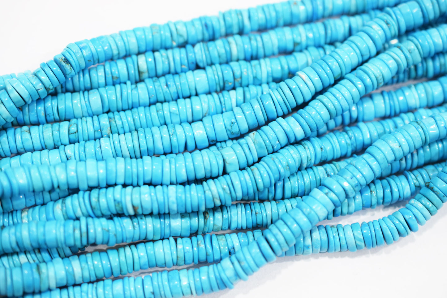 Arizona Turquoise Tyre Shape Beads , Sold By Strand , 6 - 8 mm , 16 inches , 20187