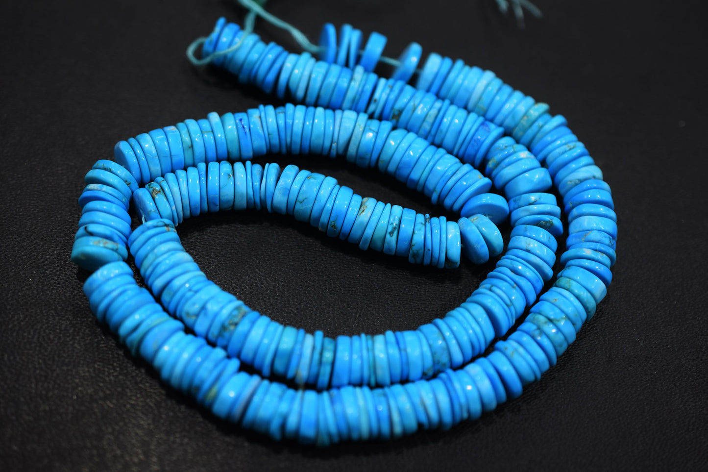 Arizona Turquoise Tyre Shape Beads , Sold By Strand , 6 - 8 mm , 16 inches , 20187
