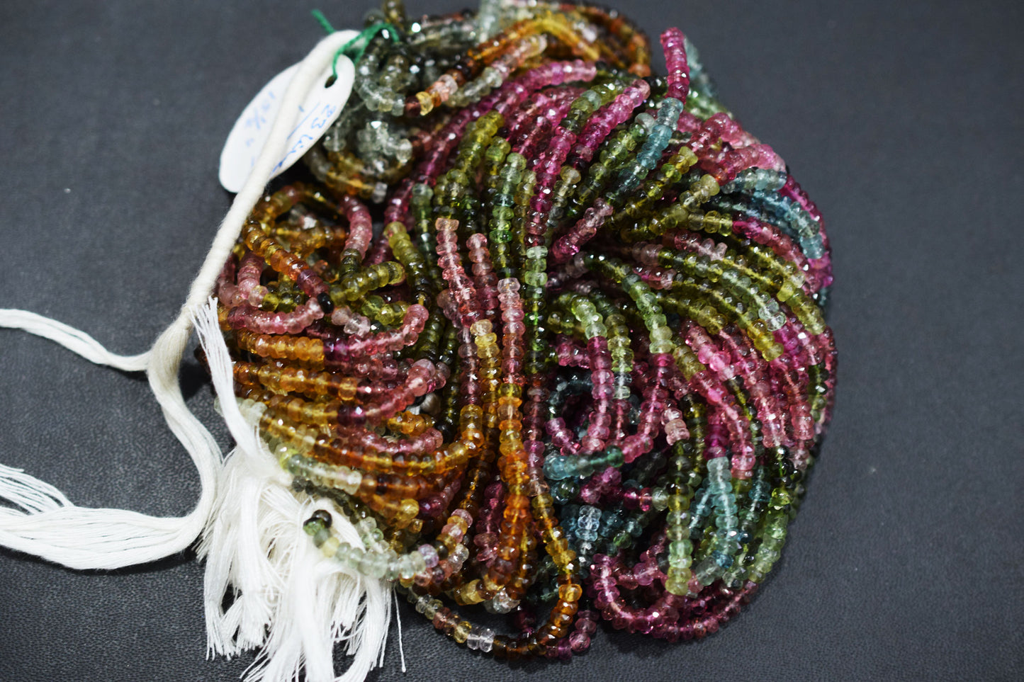 Natural Multi Tourmaline Faceted Beads , Sold By Strand , 3.75 mm , 15.50" , 20366