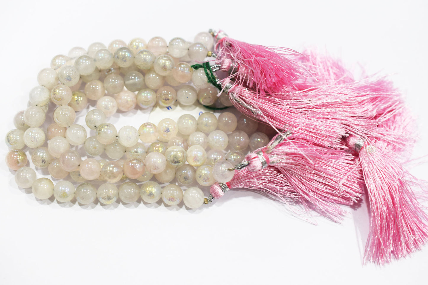Mystic Metallic Coated Rose Quartz smooth Beads , Sold By Strand , 8 - 8.50 mm , 7" , 20371