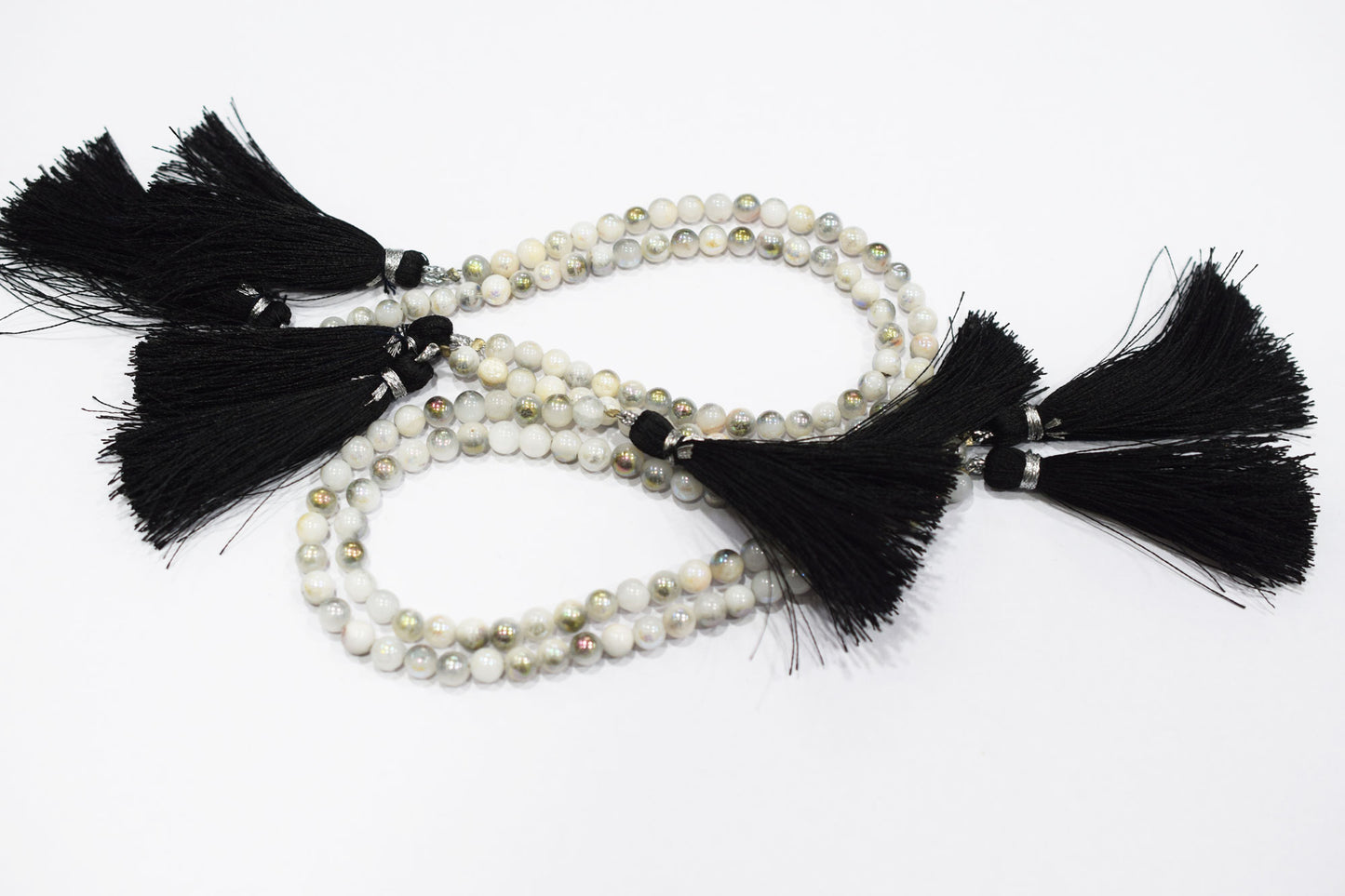 Mystic Metallic Coated White Agate smooth Beads , Sold By Strand , 5 mm , 7" , 20380