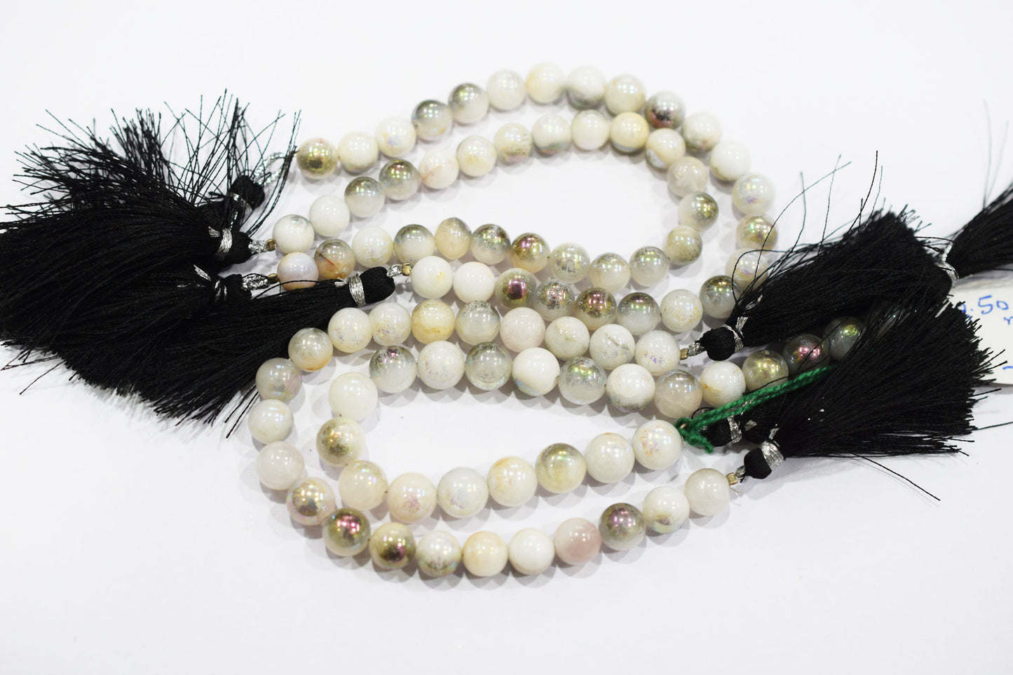 Mystic Metallic Coated White Agate smooth Beads , Sold By Strand , 7.50 - 8 mm , 7" , 20383