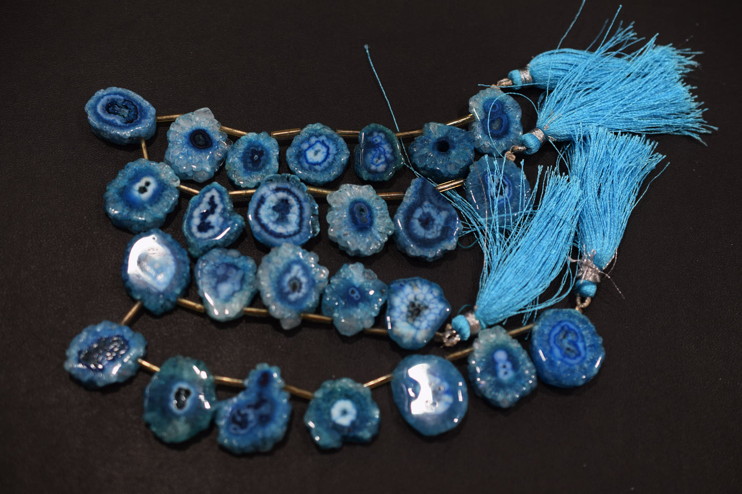 Sky Blue Color Druzy Nuggets Shape Briolettes , Sold By Strand , 13x15 - 18x20 mm , 8" , 20633