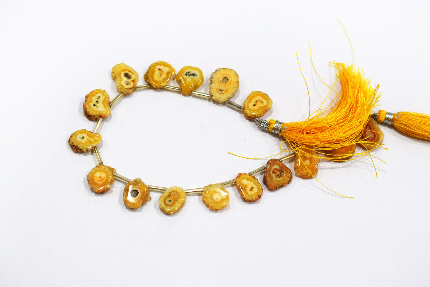 Yellow Color Druzy Nuggets Shape Briolettes , Sold By Strand , 10x14 - 12x14 mm , 8" , 20639