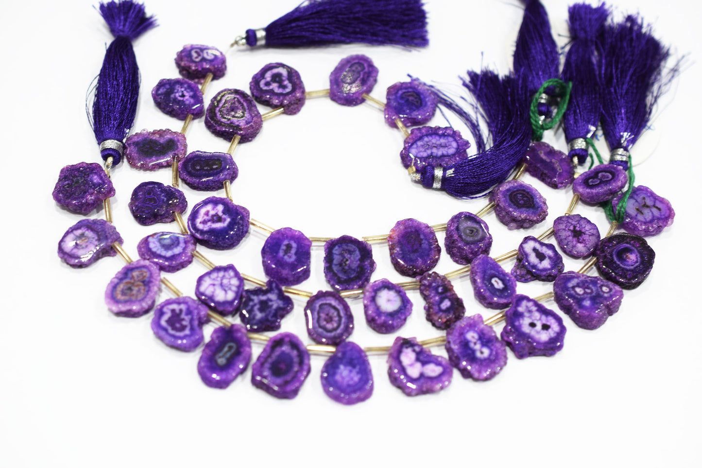 Purple Color Druzy Nuggets Shape Briolettes , Sold By Strand , 12x16 - 14x20 mm , 8" , 20647