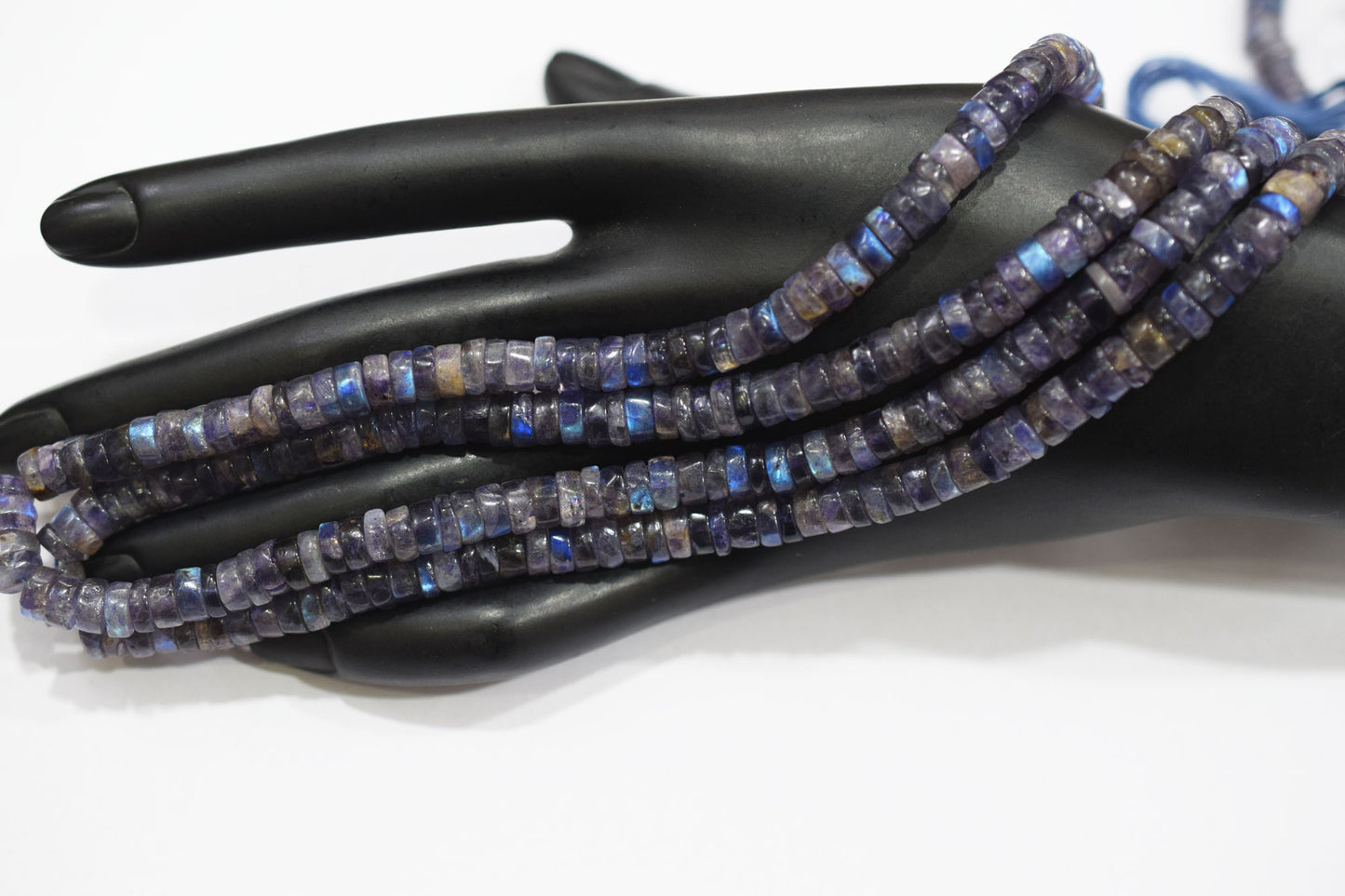 Natural Labradorite Purple Heishi Tyre Shape Beads , Sold By Strand , 6.50 mm , 16" , 20660