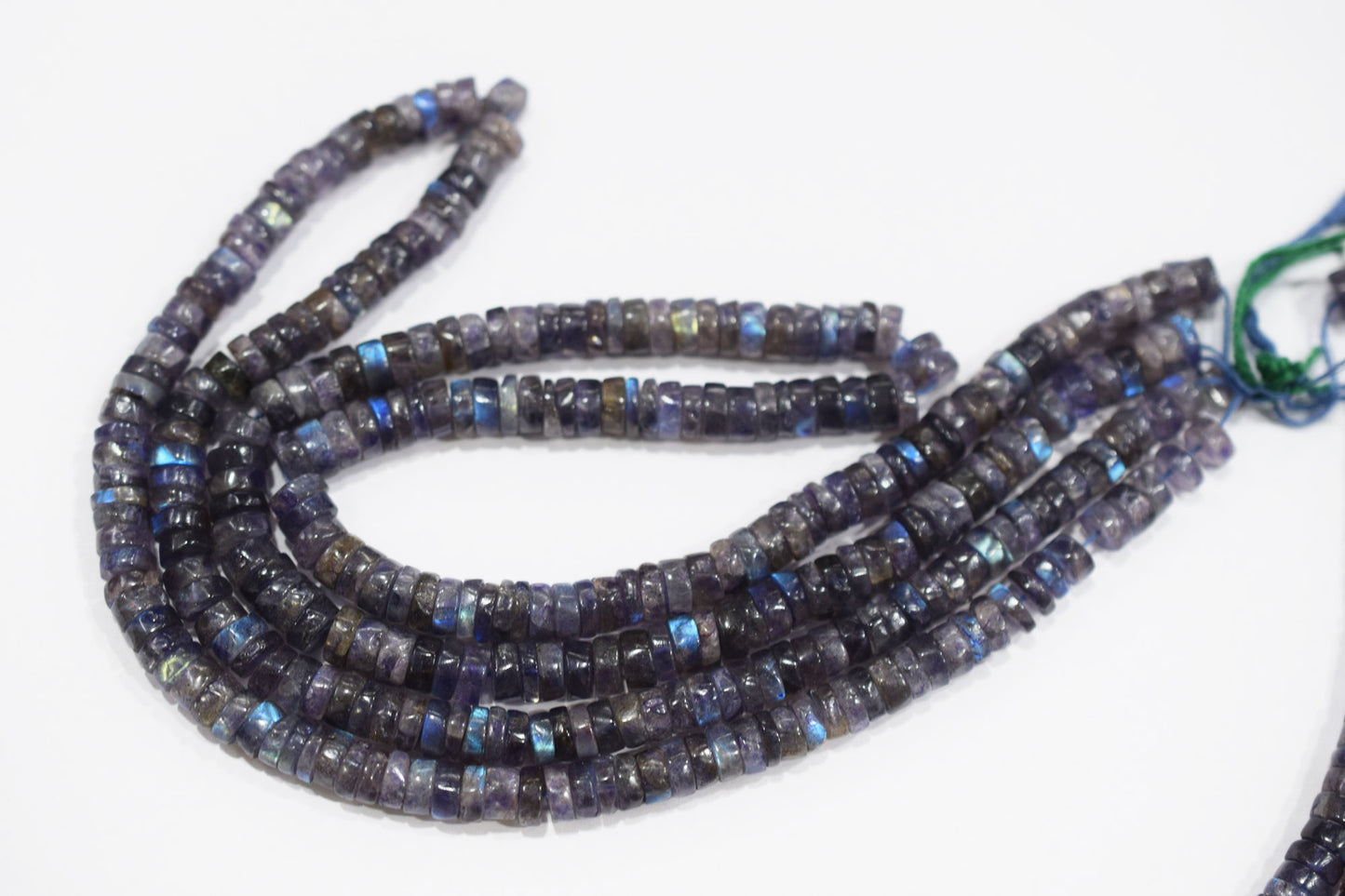 Natural Labradorite Purple Heishi Tyre Shape Beads , Sold By Strand , 6.50 mm , 16" , 20660