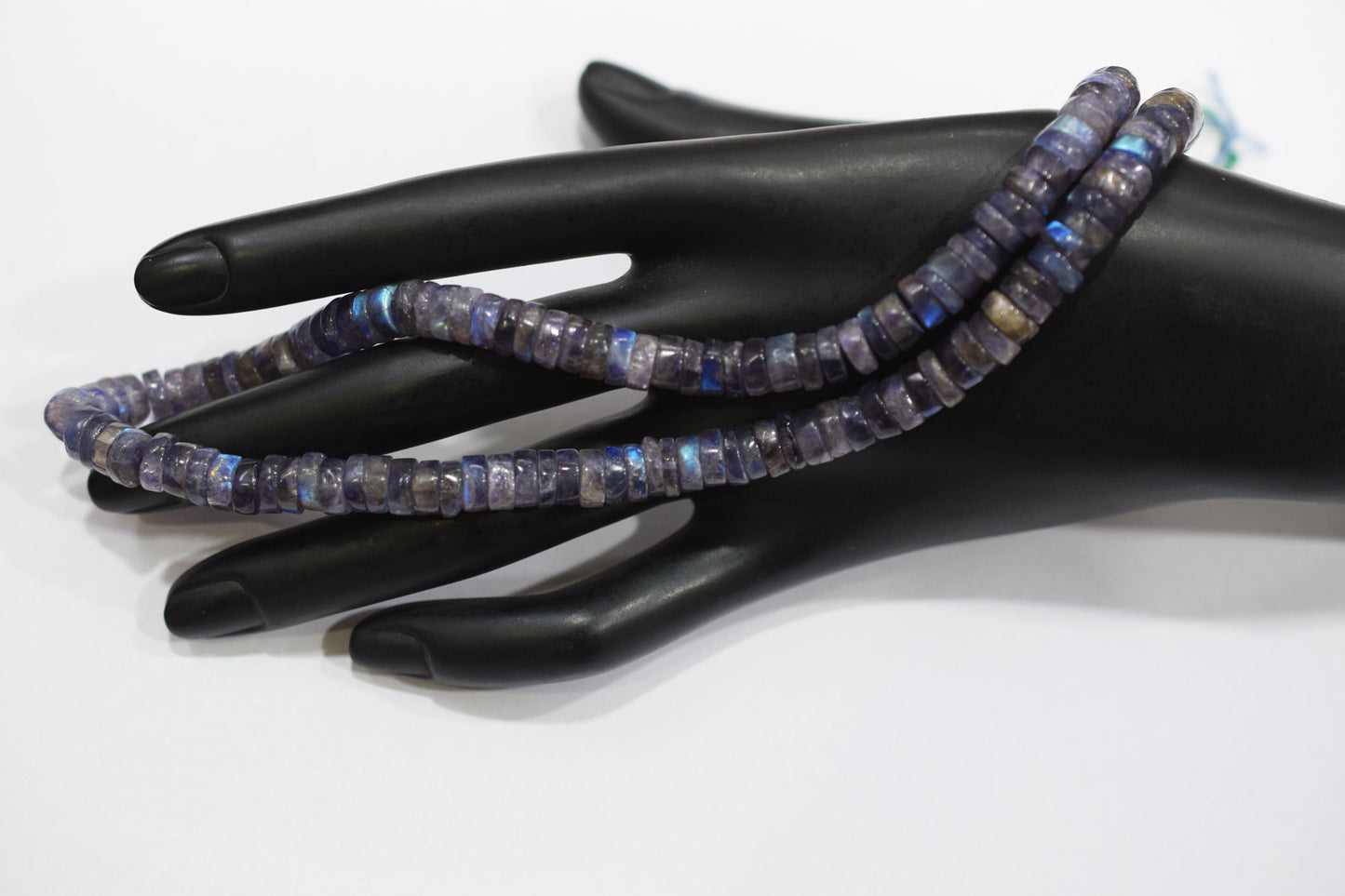 Natural Labradorite Purple Heishi Tyre Shape Beads , Sold By Strand , 7 - 7.50 mm , 16" , 20664