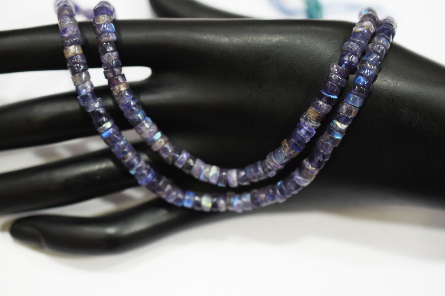 Natural Labradorite Purple Heishi Tyre Shape Beads , Sold By Strand , 5 - 5.50 mm , 16" , 20665