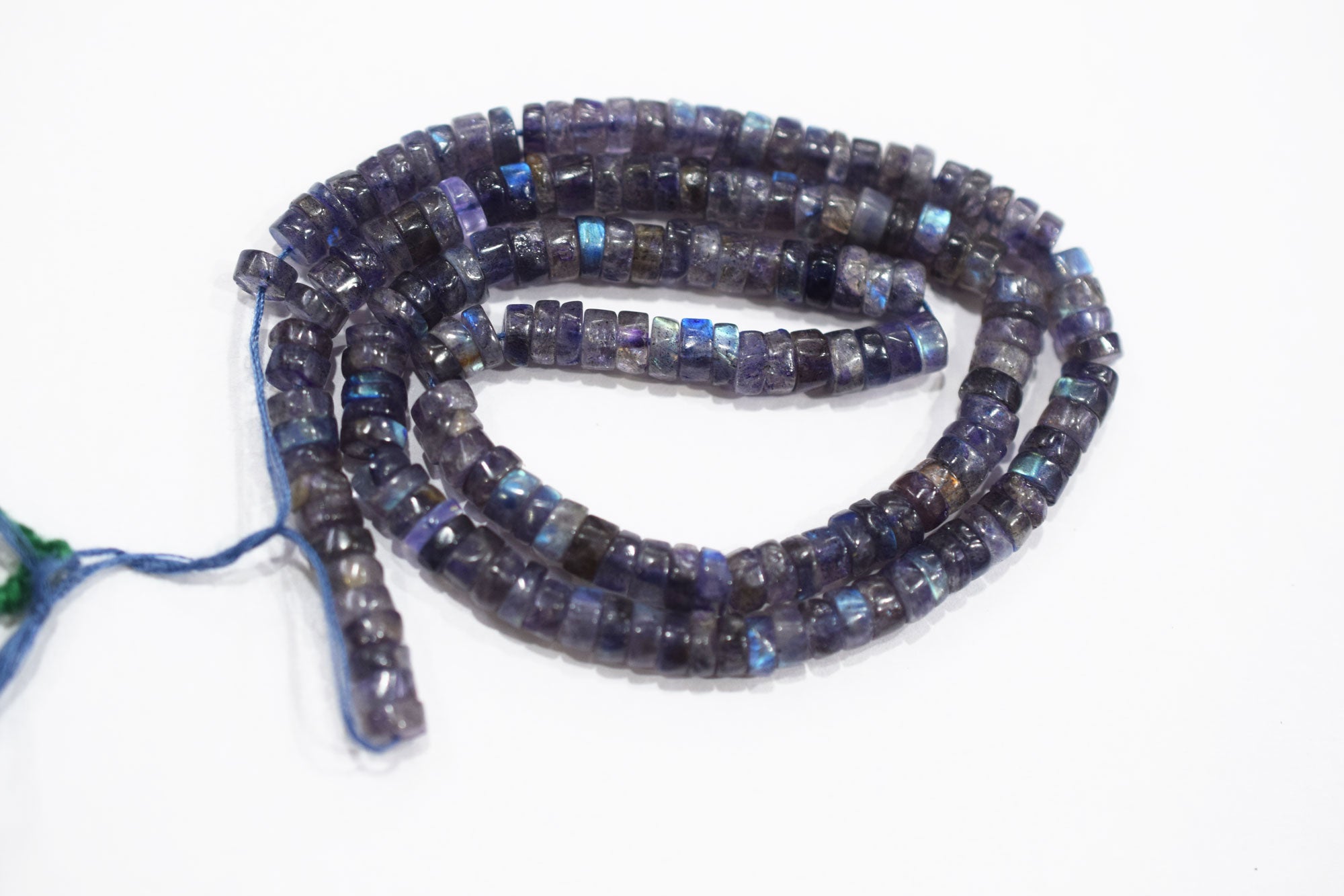 Natural Labradorite Purple Heishi Tyre Shape Beads , Sold By Strand , 5 - 5.50 mm , 16" ,  20665
