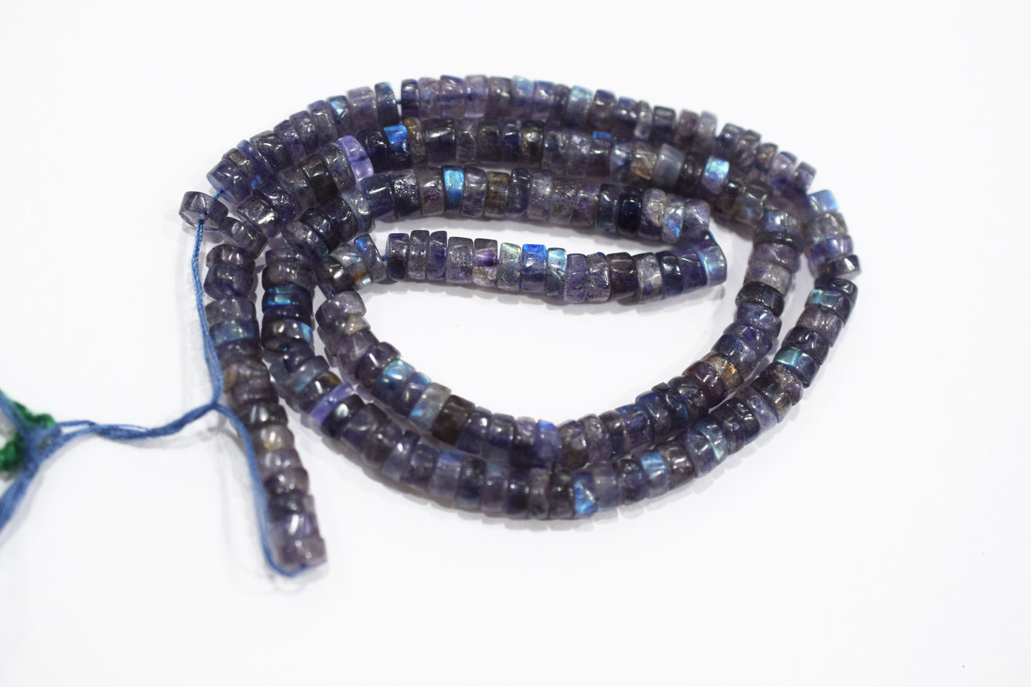Natural Labradorite Purple Heishi Tyre Shape Beads , Sold By Strand , 5 - 5.50 mm , 16" ,  20665