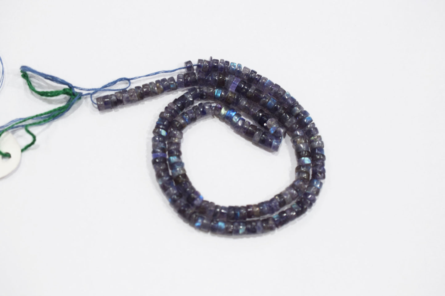 Natural Labradorite Purple Heishi Tyre Shape Beads , Sold By Strand , 5 - 5.50 mm , 16" , 20665