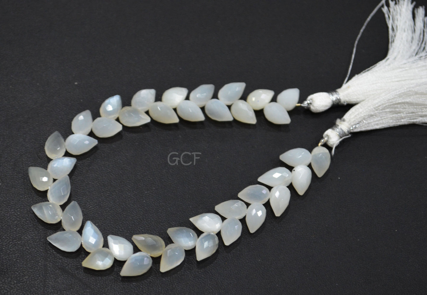 Ceylon Moonstone Diagonal Drill Tear Drops Shape Beads,Ceylon Moonstone Faceted Briolettes,Sold By Strand,7.5 Inches,6x9 - 6.5x9.5 mm ,31241