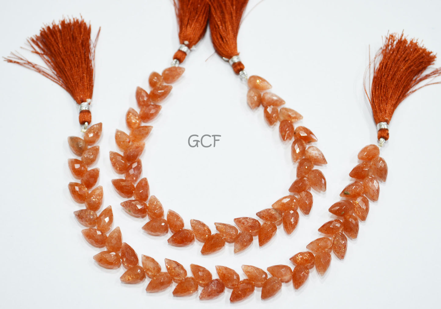 Sunstone Diagonal Drill Tear Drops Shape Beads , Sunstone Faceted Tear Drops Briolettes , Sold By Strand , 7.5 Inches , 6x9 - 6x10 mm ,31251