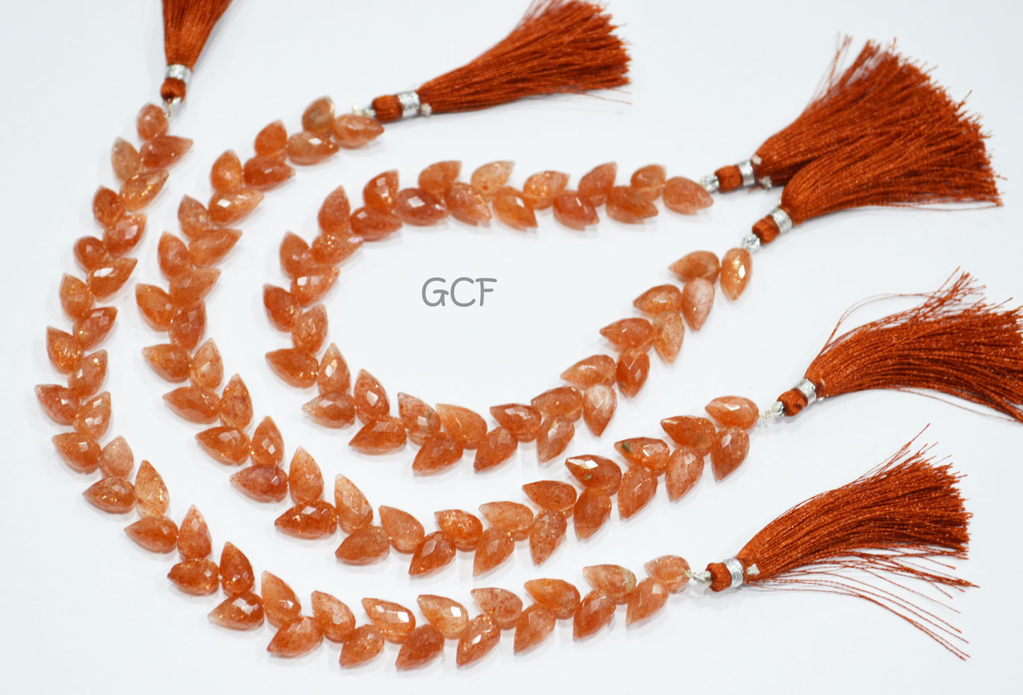 Sunstone Diagonal Drill Tear Drops Shape Beads , Sunstone Faceted Tear Drops Briolettes , Sold By Strand , 7.5 Inches , 6x9 - 6x10 mm ,31251