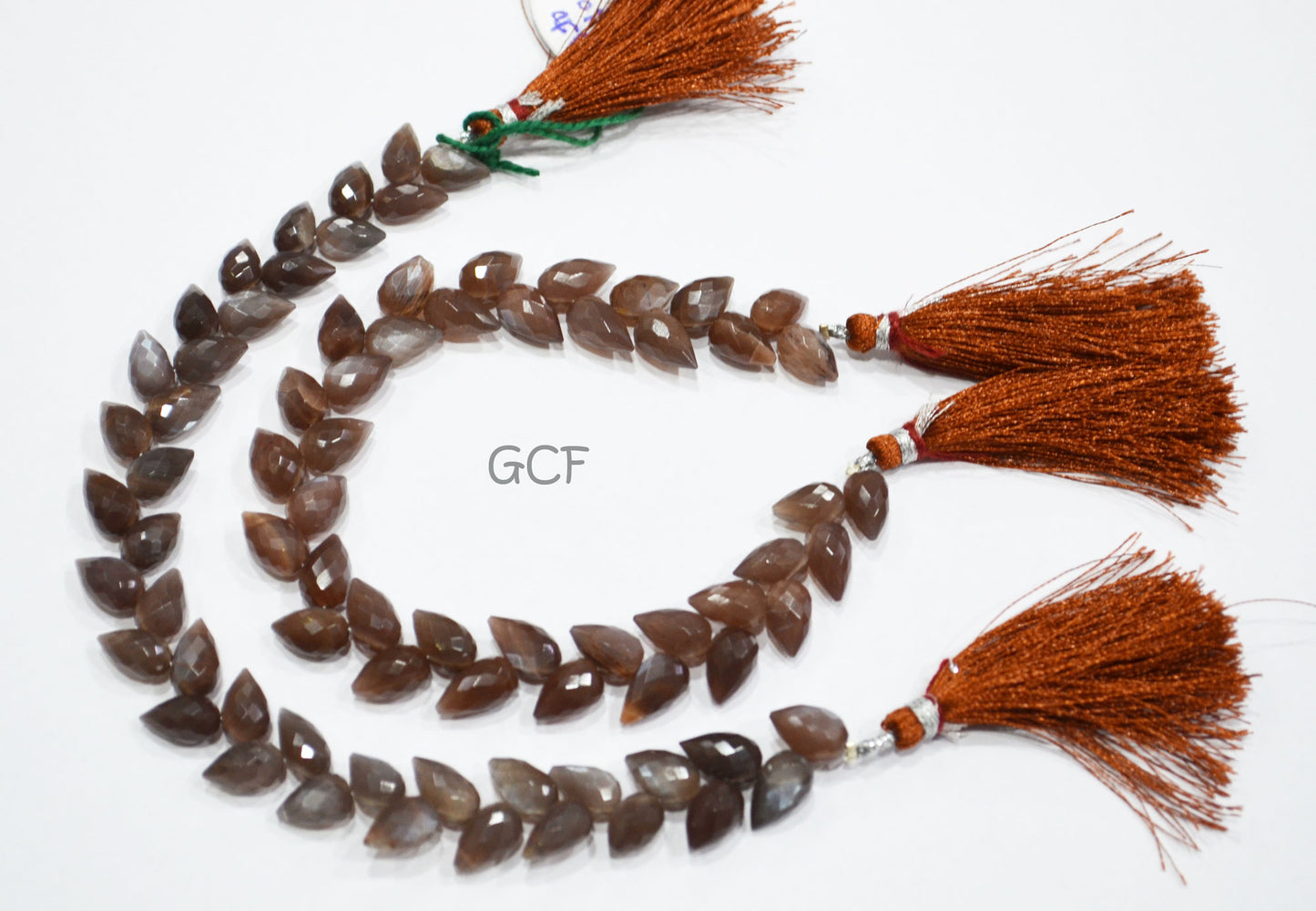 Chocolate Moonstone Diagonal Drill Tear Drops Beads , Chocolate Moonstone Faceted Briolettes ,Sold By Strand ,7.5 Inches ,6x9-6x10 mm ,31256