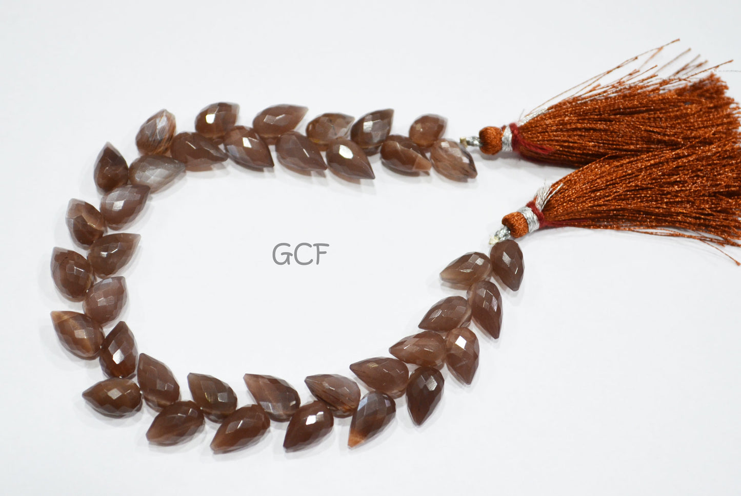 Chocolate Moonstone Diagonal Drill Tear Drops Beads , Chocolate Moonstone Faceted Briolettes ,Sold By Strand ,7.5 Inches ,6x9-6x10 mm ,31256