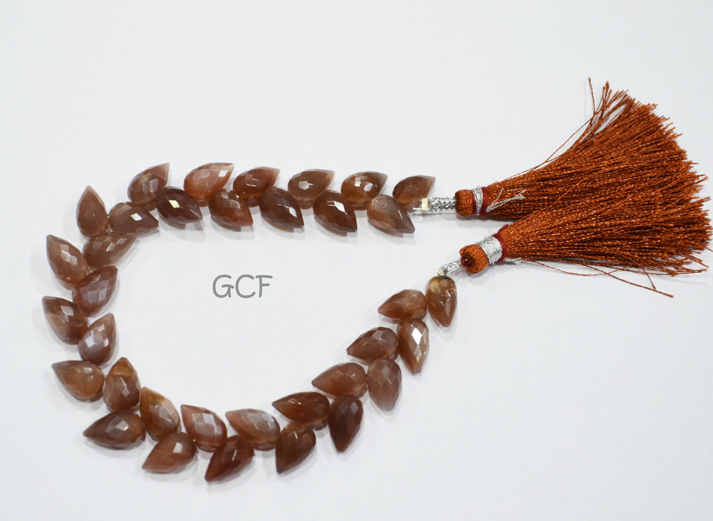 Chocolate Moonstone Diagonal Drill Tear Drops Beads , Chocolate Moonstone Faceted Briolettes ,Sold By Strand ,7.5 Inches ,6x9-6x10 mm ,31258