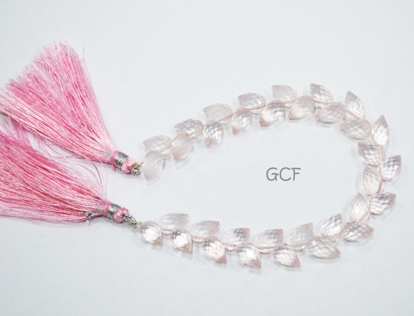 Rose Quartz Diagonal Drill Tear Drops Shape Beads , Rose Quartz Faceted Briolettes , Sold By Strand , 7.5 Inches , 6x9.5 - 6.5x10 mm , 31262