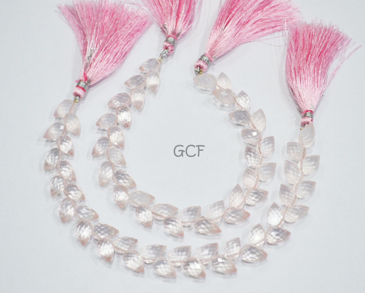 Rose Quartz Diagonal Drill Tear Drops Shape Beads , Rose Quartz Faceted Briolettes , Sold By Strand , 7.5 Inches , 6x9.5 - 6.5x10 mm , 31262
