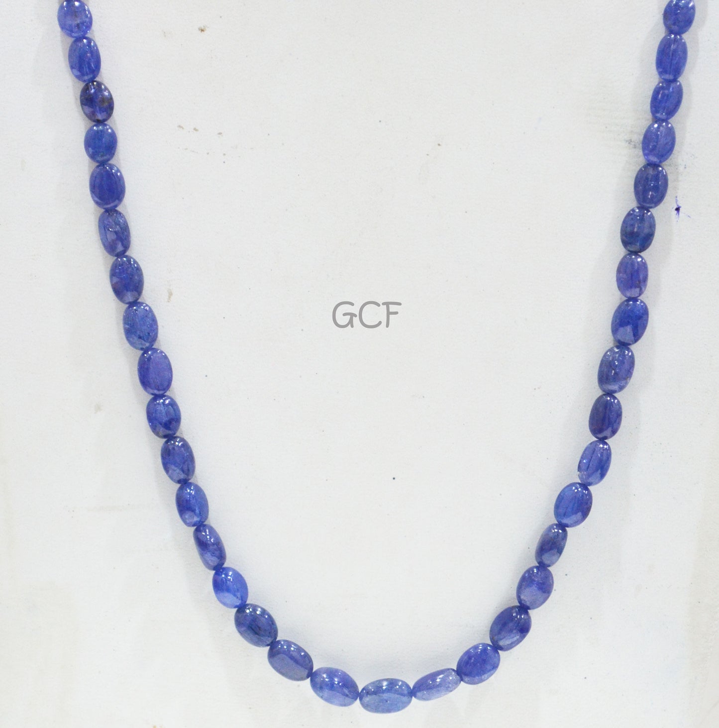 Tanzanite Smooth Oval Nuggets Shape Necklace , Tanzanite 1 Line Necklace 25 Inches Long With Adjustable Tussle , 5x7 - 8.5x12 mm , 31477
