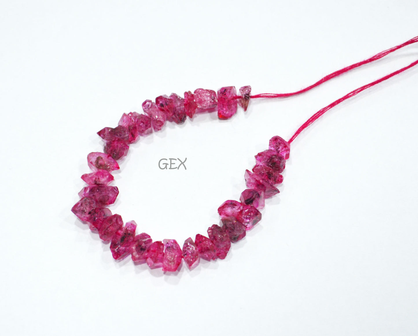 Pink Coated Herkimer Quartz Faceted Nuggets Shape Beads , Pink Coated Herkimer Quartz Faceted Beads , 5 Inches , 5x7 - 6x10 mm , 31857