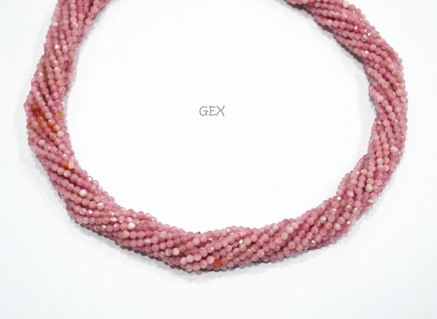 Pack Of 13 Strands Pink Tourmaline Faceted Round Shape Beads , Pink Tourmaline Faceted Beads , 12.50 Inches , 2.25 mm , 31861