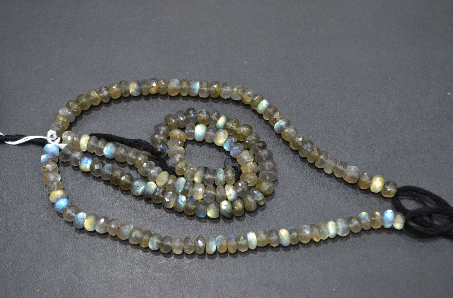 Labradorite Rondelle Shape Beads , 8 Inches , 8.50 - 9 mm , 32063