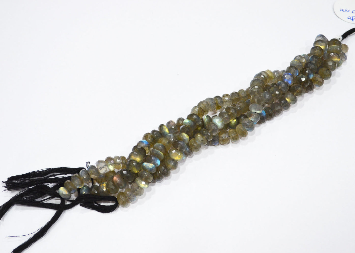 Labradorite Rondelle Shape Beads , 8 Inches , 8.50 - 9 mm , 32063
