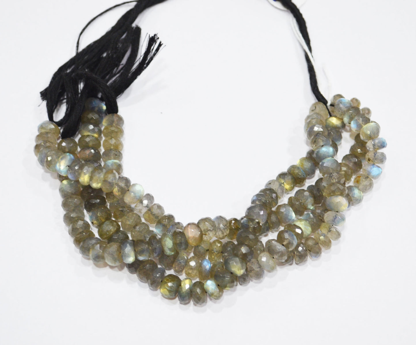 Labradorite Rondelle Shape Beads , 8 Inches , 8.50 - 9 mm , 32063
