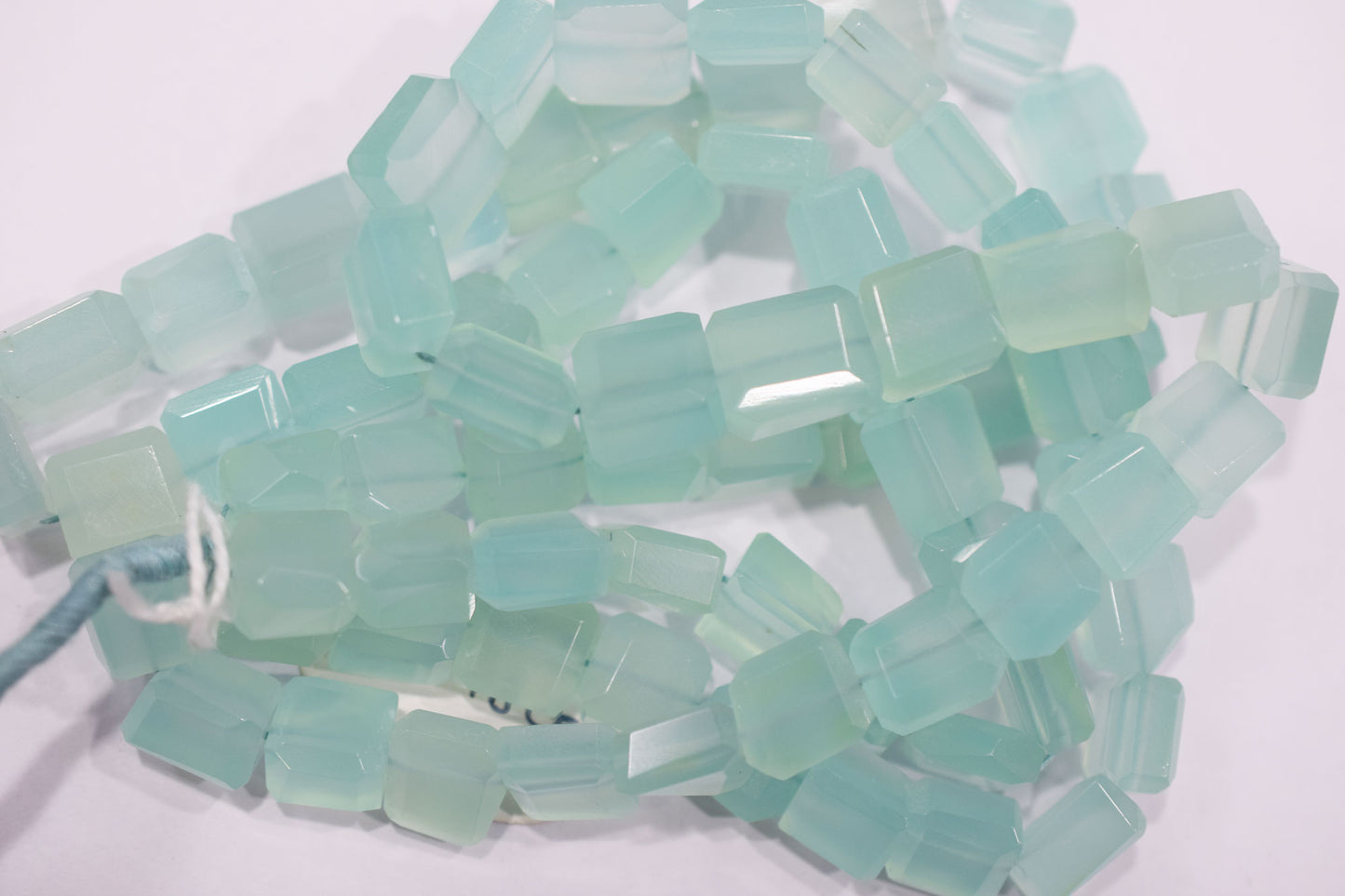 Aqua Chalcedony Laser Cut Beads , Sold By Strand , 9.50x9.50 -11.50x13 mm , 16" , 32101