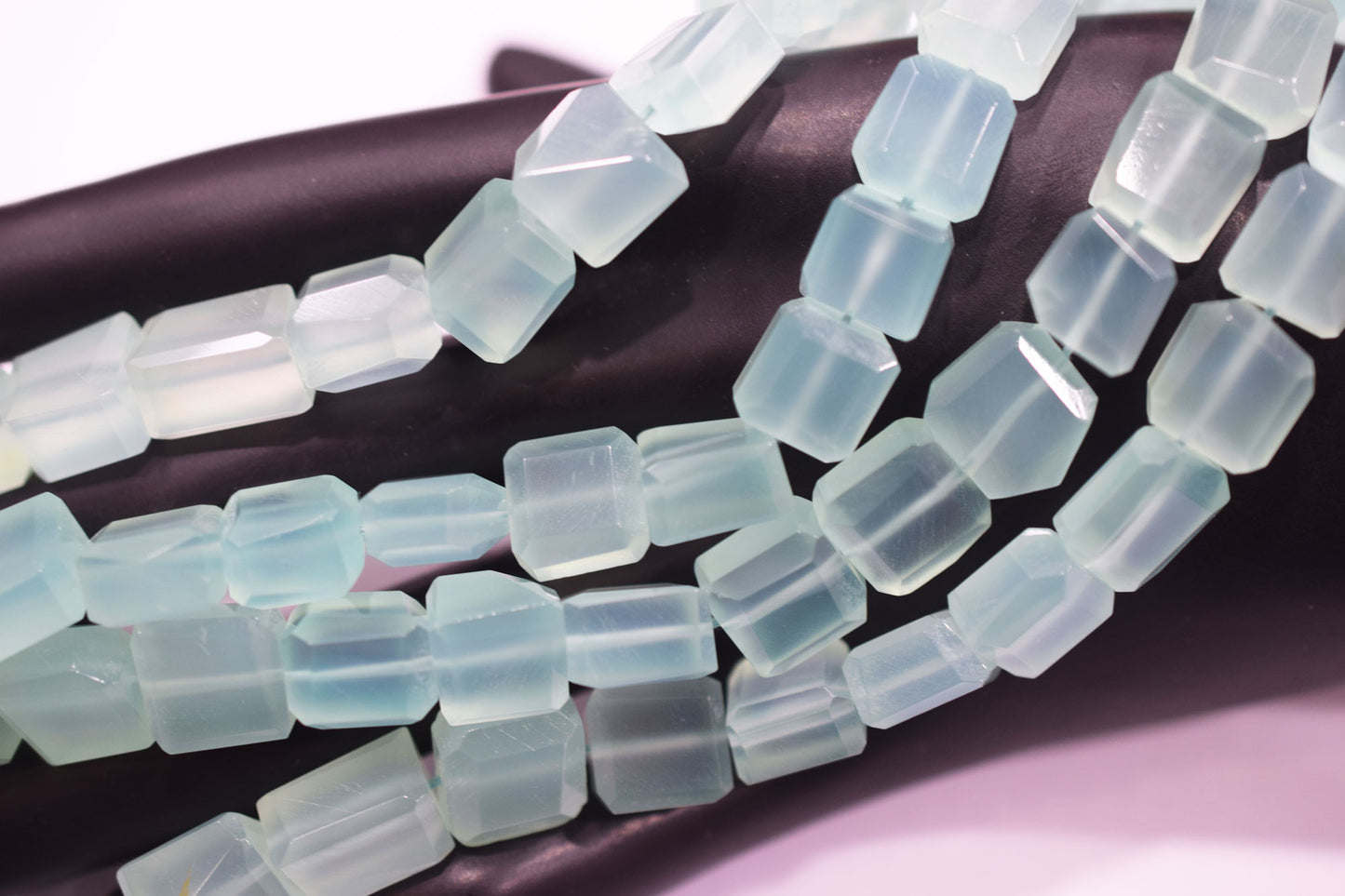 Aqua Chalcedony Laser Cut Beads , Sold By Strand , 9.50x9.50 -11.50x13 mm , 16" , 32101