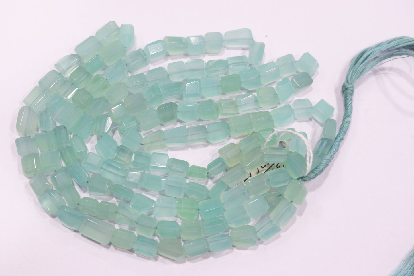 Aqua Chalcedony Laser Cut Beads , Sold By Strand , 7x7.50 - 10x11 mm , 16" , 32102