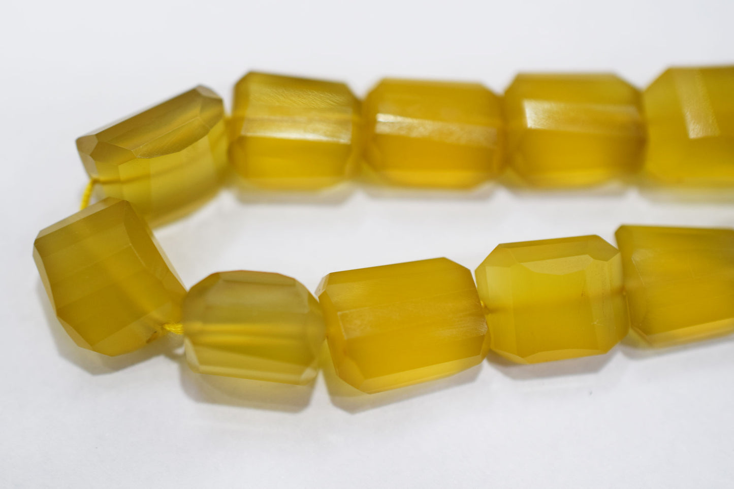 Yellow Chalcedony Laser Beads , Sold By Strand , 9x12.50 - 11.50x14 mm , 16", 32106