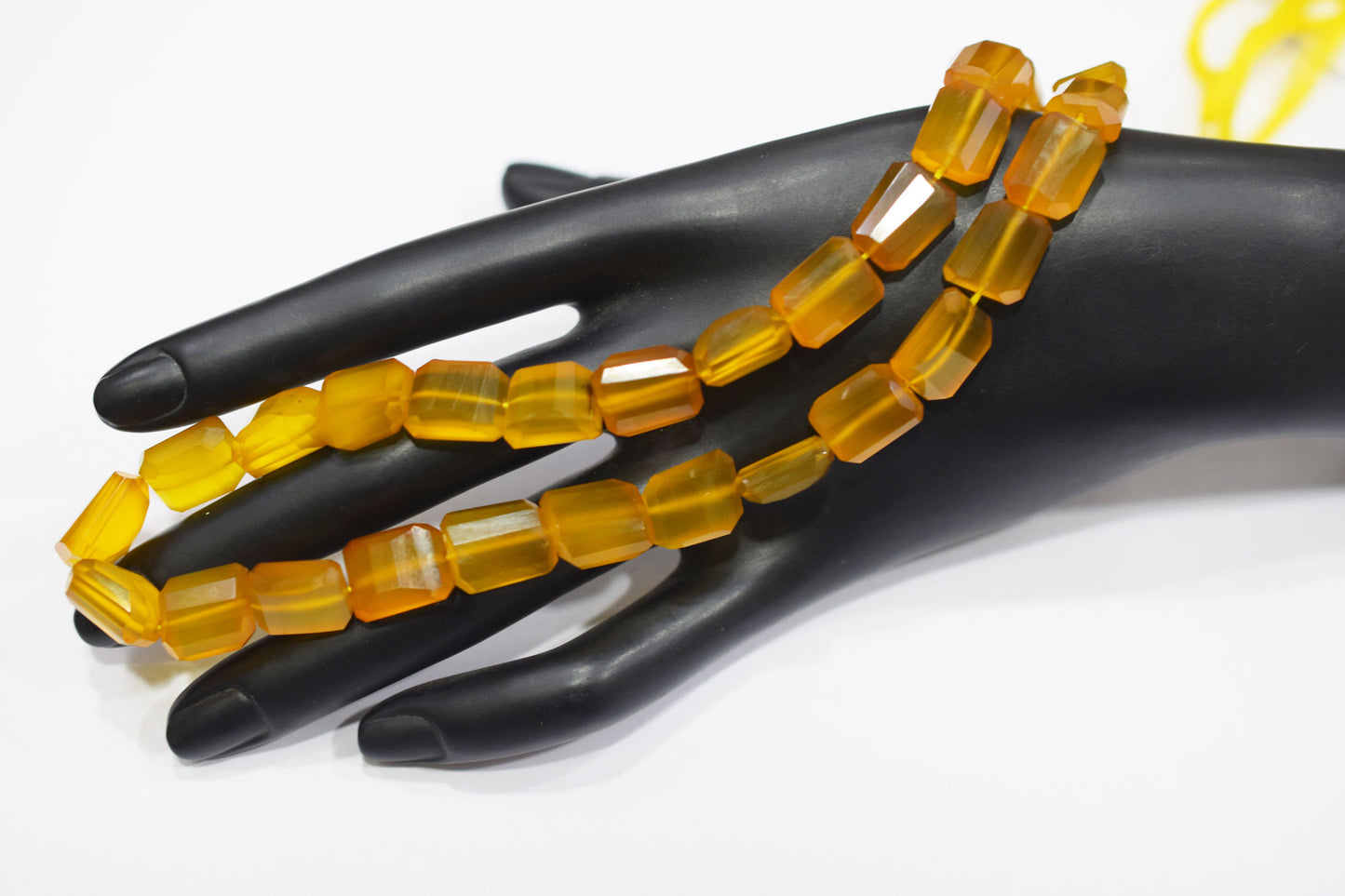 Yellow Chalcedony Laser Beads , Sold By Strand , 9x11 - 11x13 mm , 16", 32111