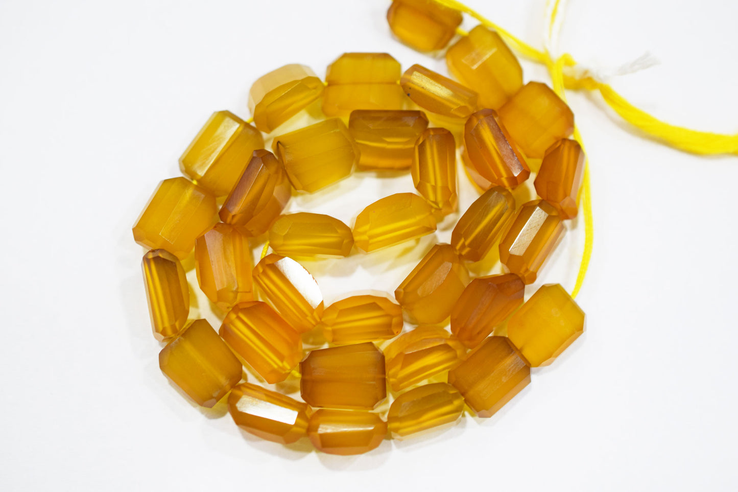 Yellow Chalcedony Laser Beads , Sold By Strand , 9x11 - 11x13 mm , 16", 32111