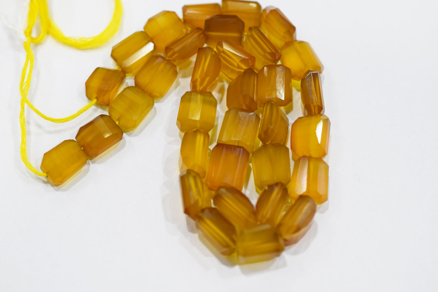 Yellow Chalcedony Laser Beads , Sold By Strand , 9x11 - 11x13 mm , 16", 32111