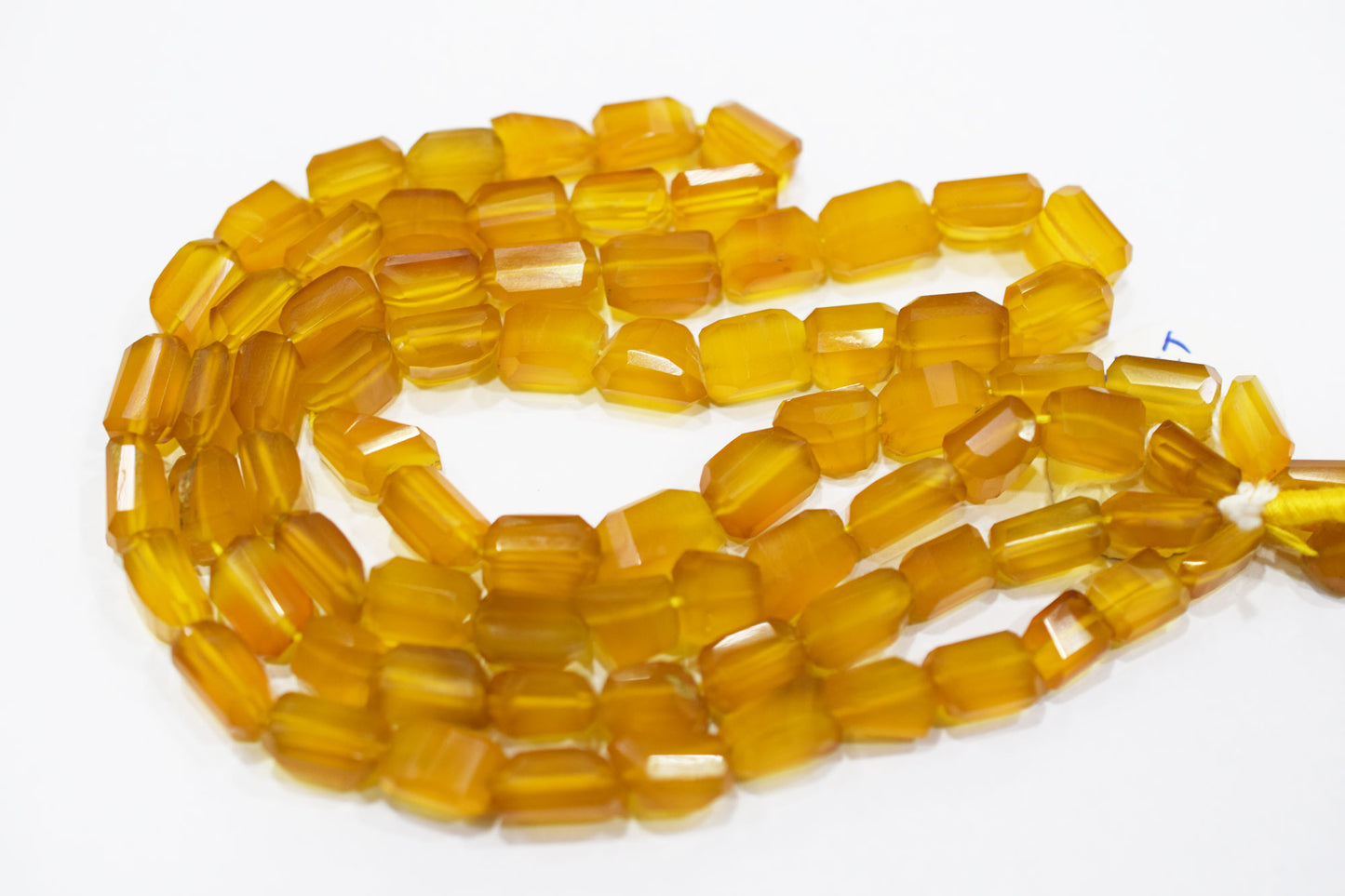 Yellow Chalcedony Laser Beads , Sold By Strand , 7x10 - 9x12 mm, 16", 32113