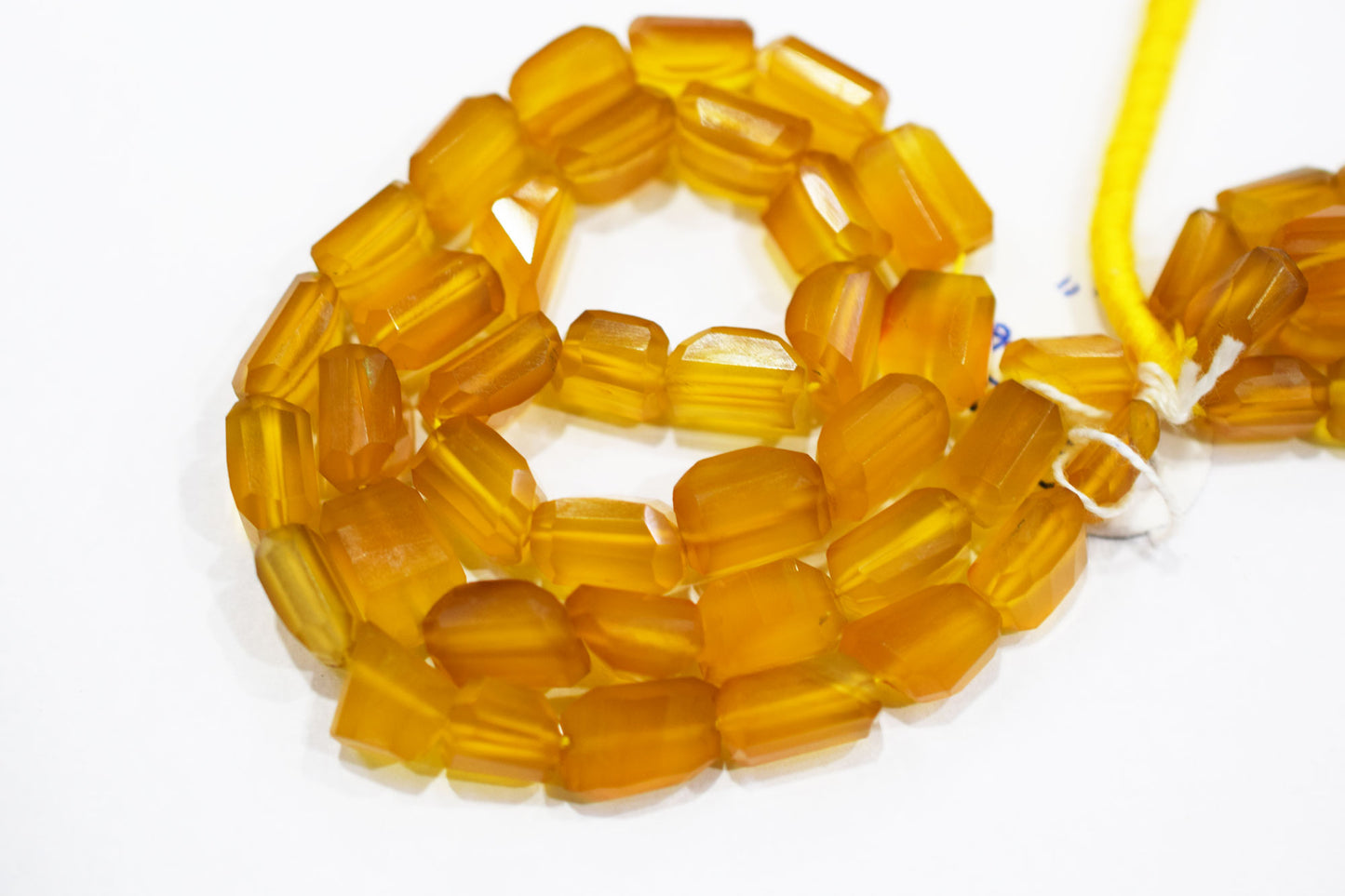 Yellow Chalcedony Laser Beads , Sold By Strand , 7x10 - 9x12 mm, 16", 32113