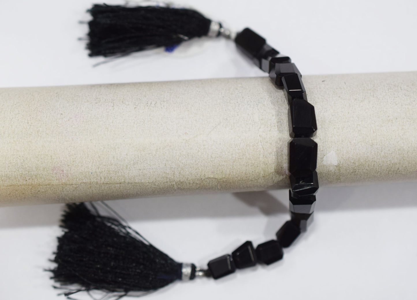 Black Onyx Laser Cut Nuggets Shape Beads , Sold By Strand , 7x9 - 9x10 mm , 5.50" , 32115
